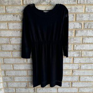 Neiman Marcus Long Sleeve Waist Band Dress Women's Size M.